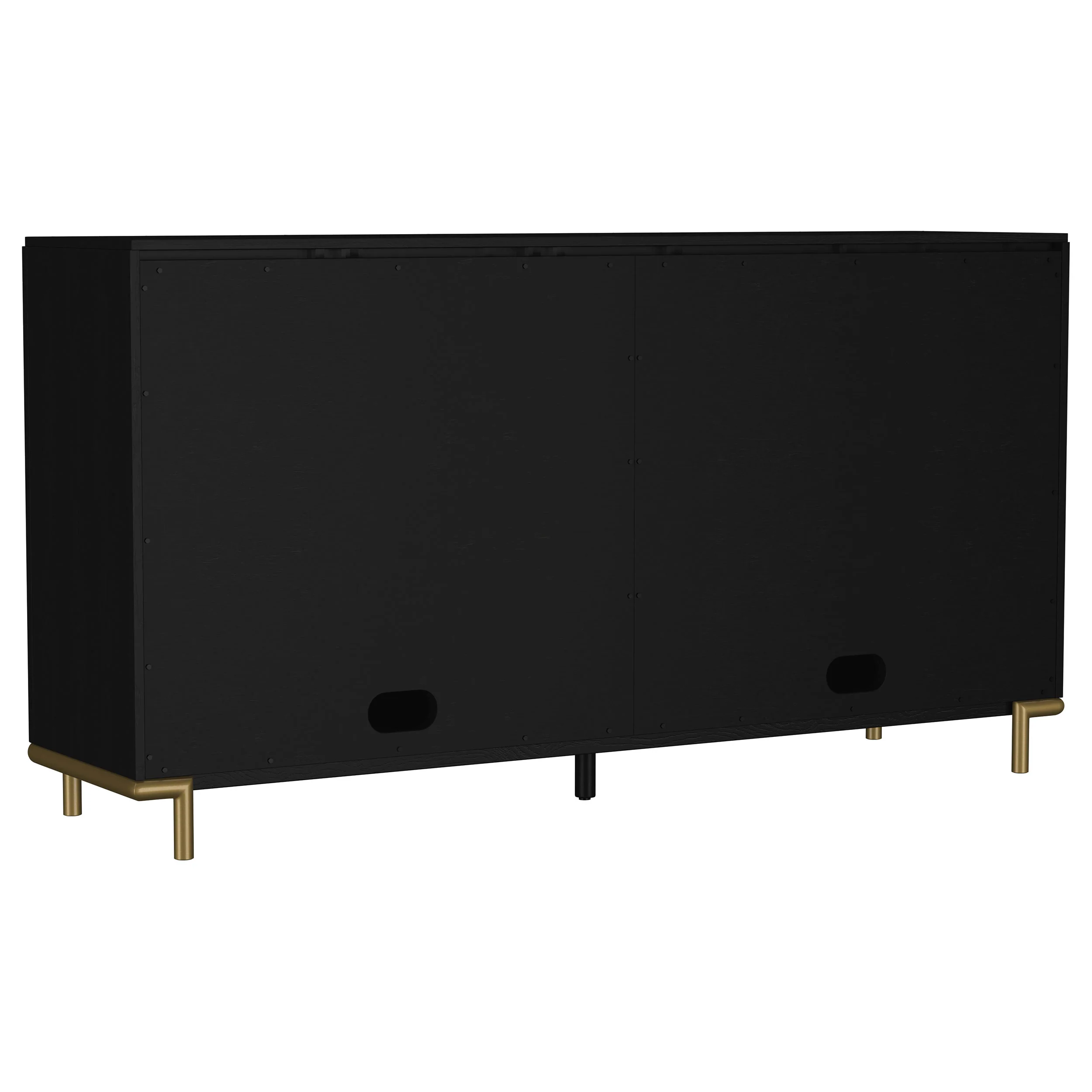 Arini Black 2-drawer Cane Door Dining Sideboard Server - Image 7