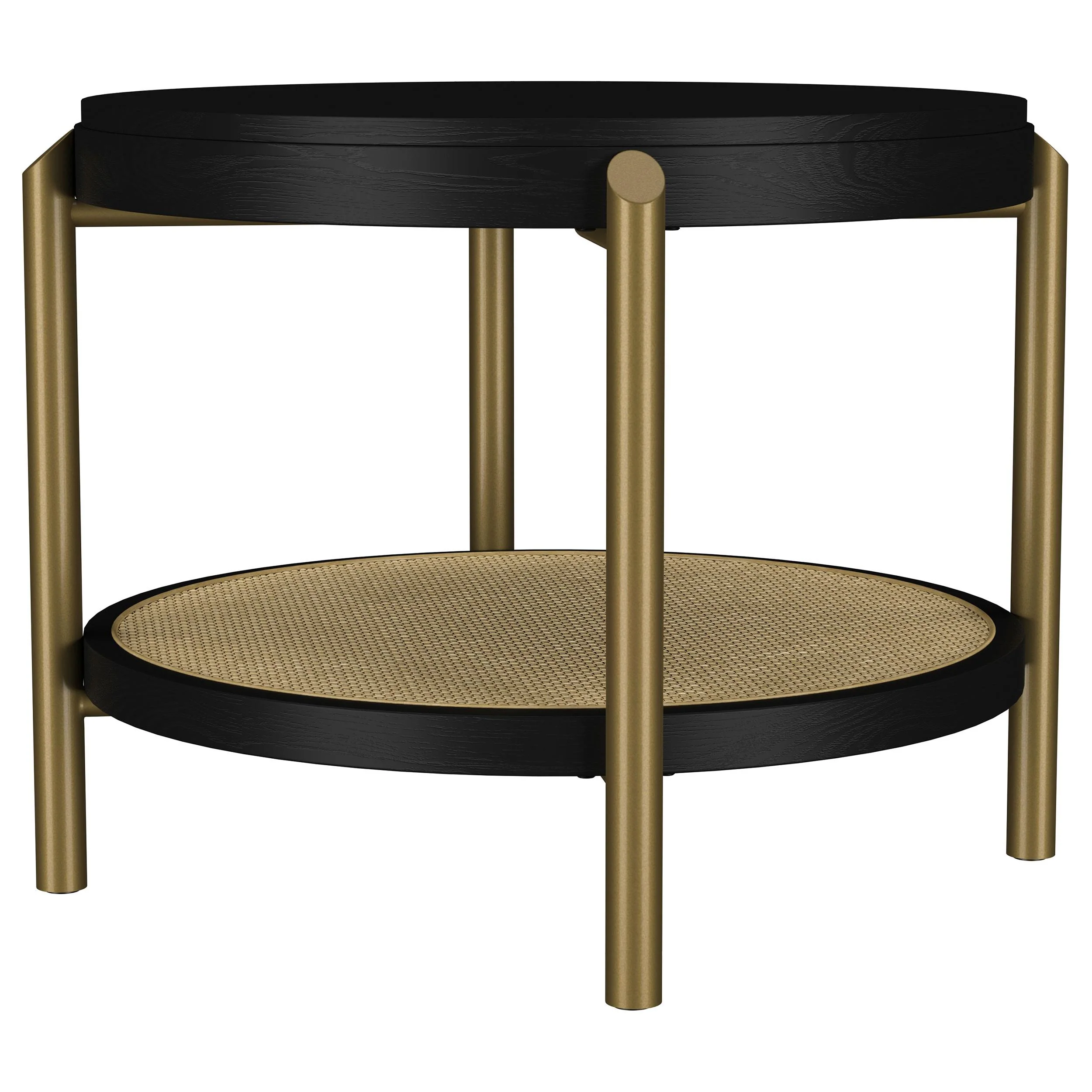 Arini Black 3-piece Round Coffee and End Table Set - Image 5