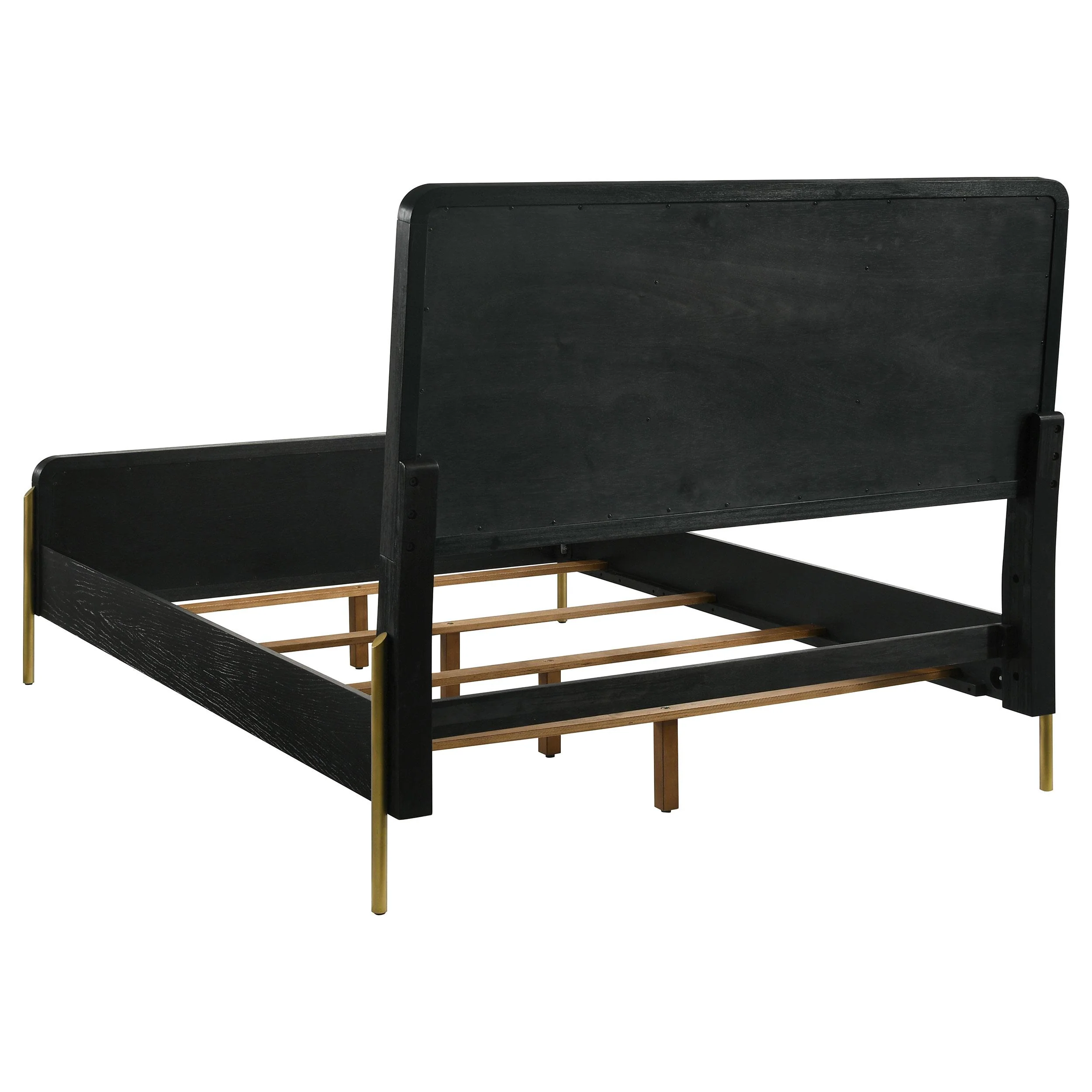 Arini Black and Natural 5-piece California King Bedroom Set - Image 4