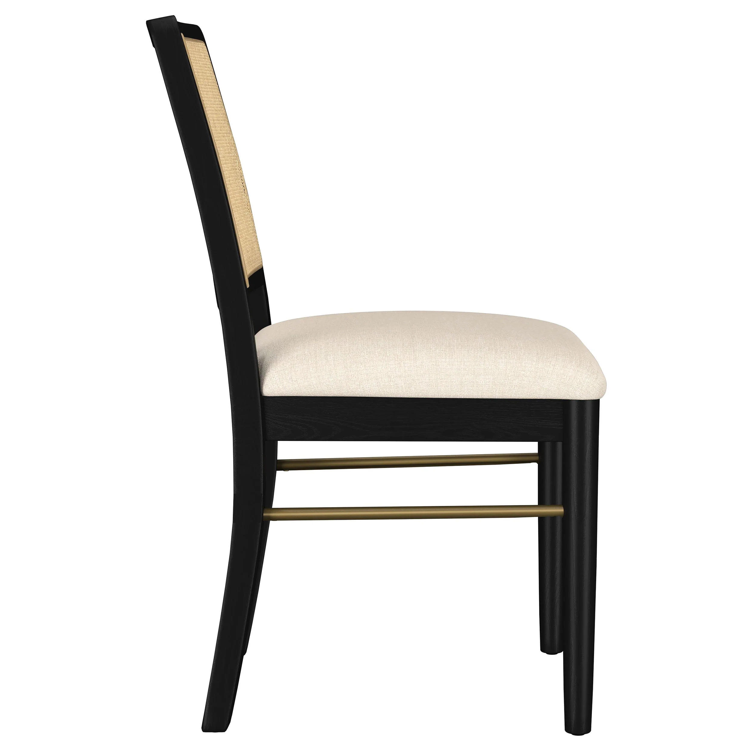 Arini Black Rattan Cane Dining Side Chair (Set of 2) - Image 9