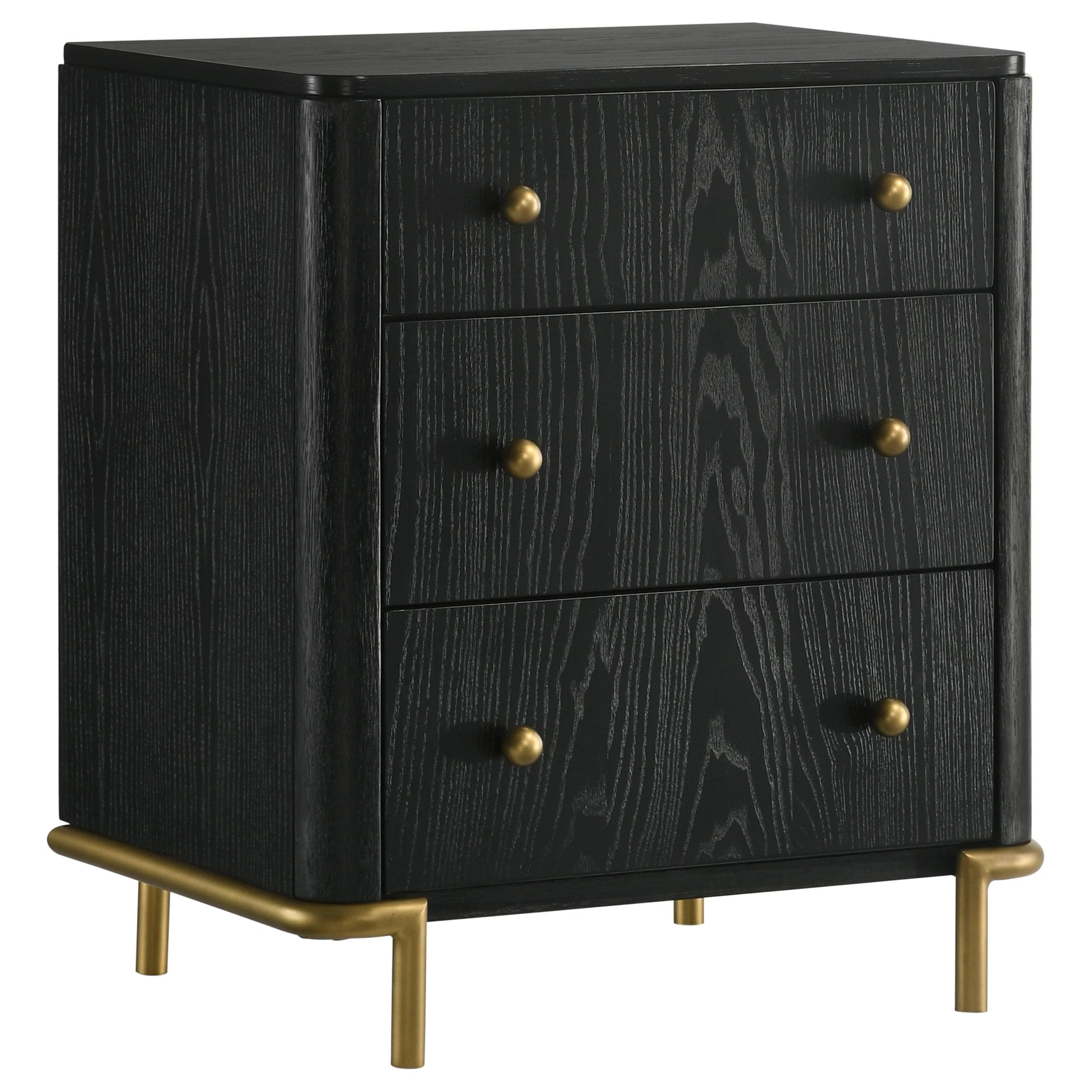 Arini Cream and Black 5-piece California King Bedroom Set - Image 5