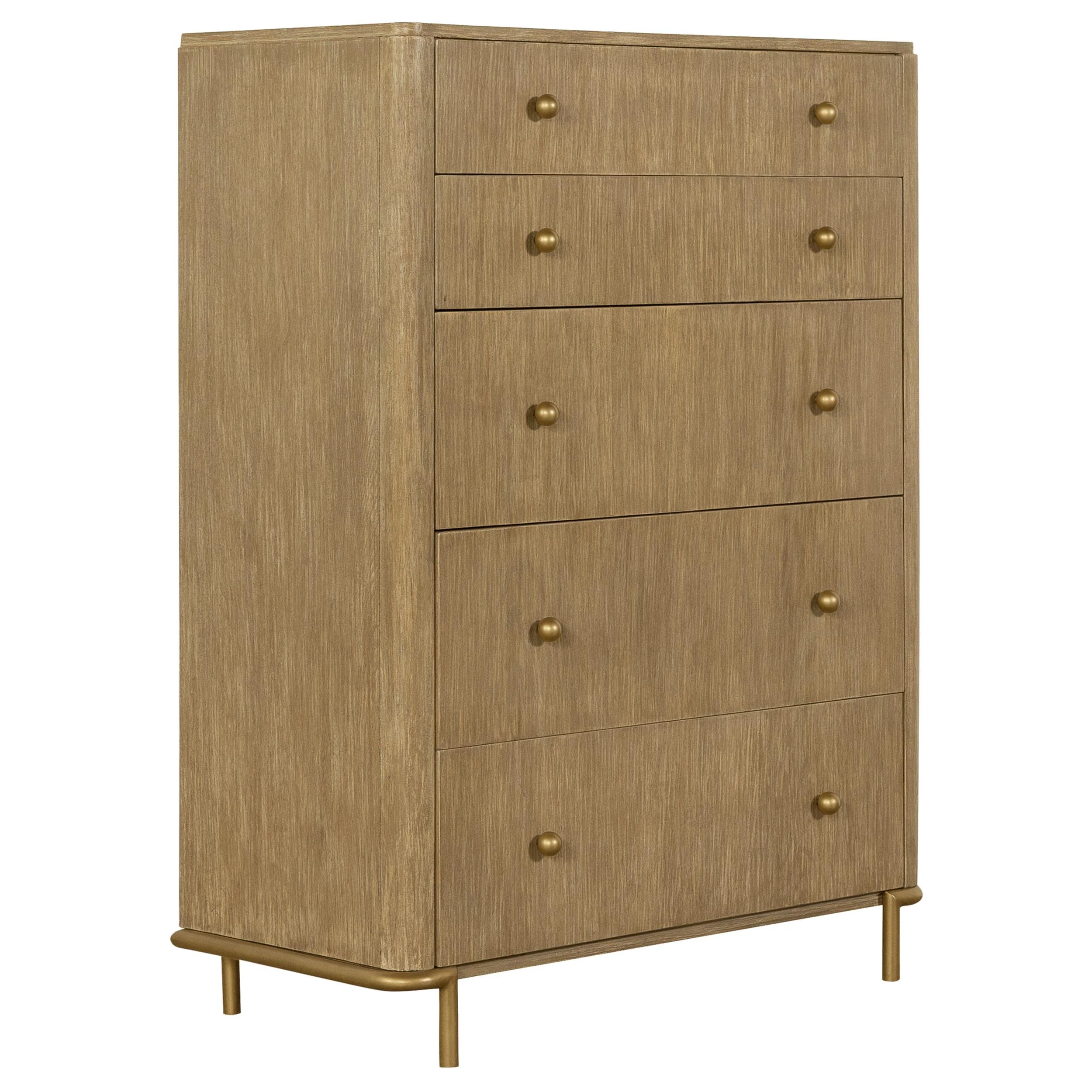 Arini Cream and Sand Wash 5-piece California King Bedroom Set - Image 11