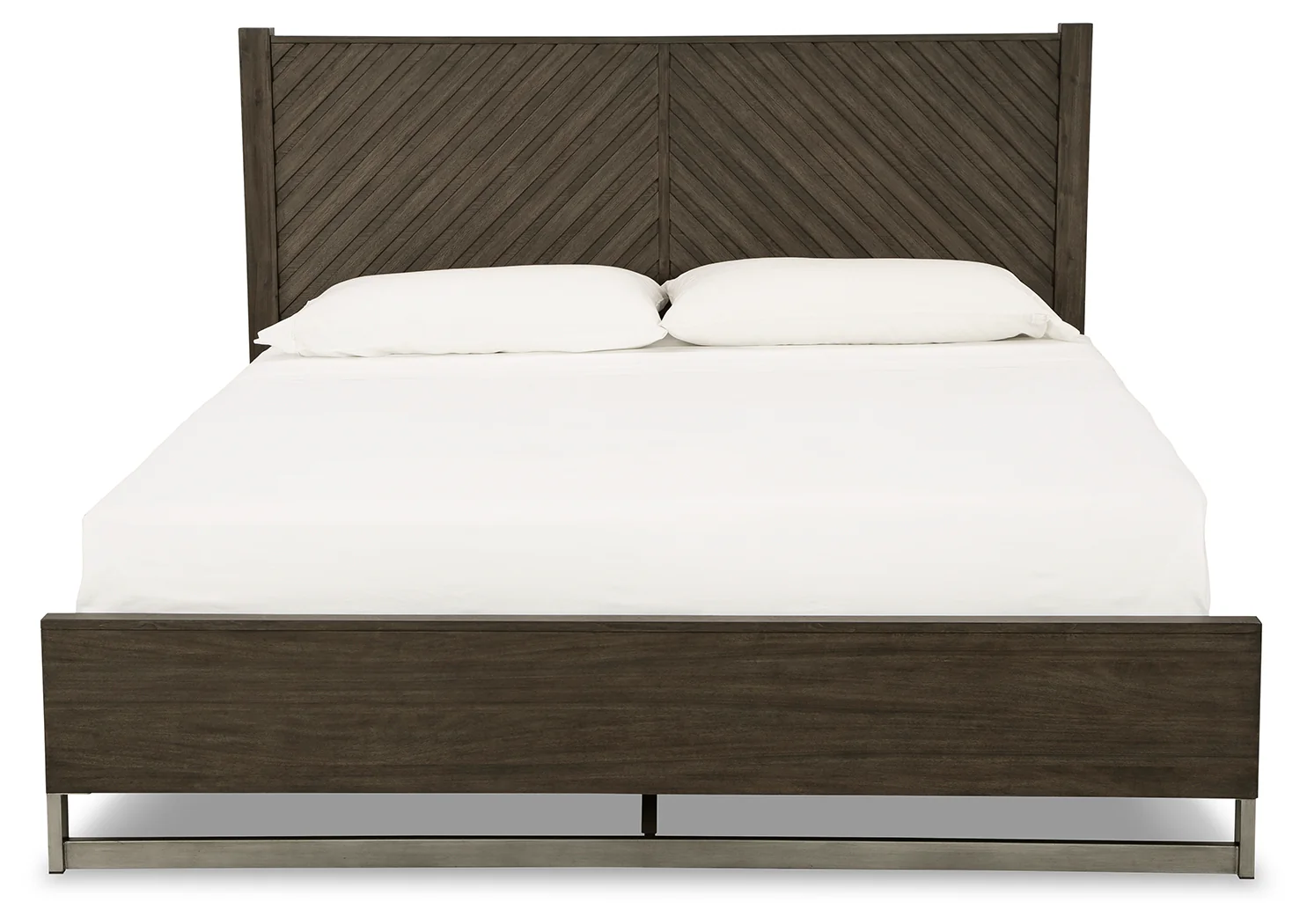 Arkenton Grayish Brown California King Panel Bed - Image 4