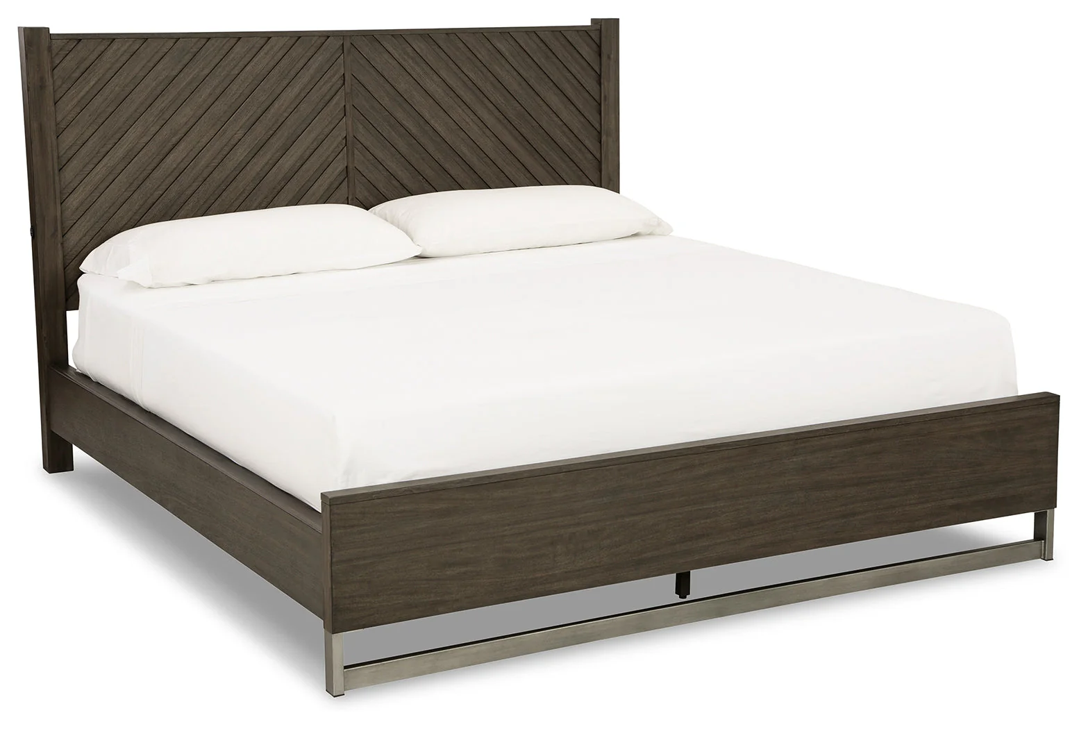 Arkenton Grayish Brown King Panel Bed, Dresser and Mirror (Online Special Price) - Image 3
