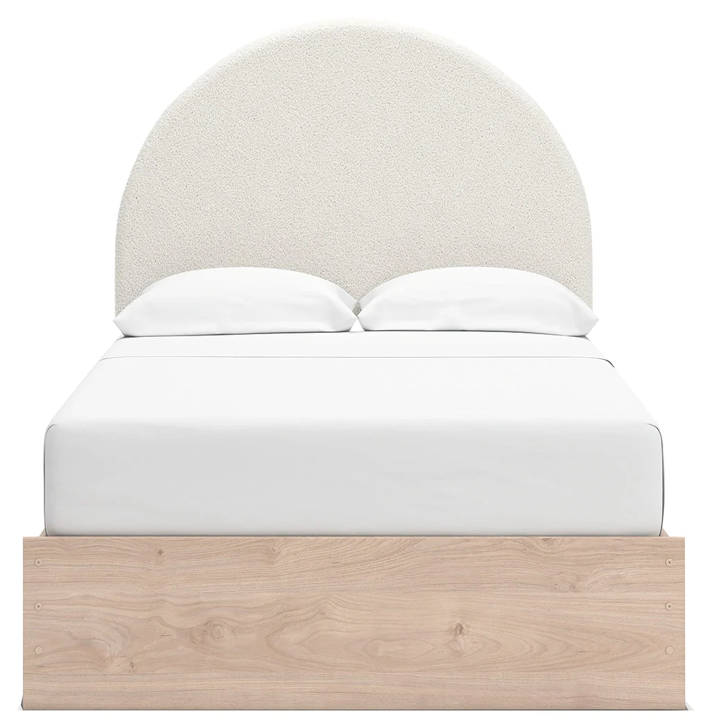 Arloster Tan/White Full Upholstered Panel Bed (Online Special Price) - Image 5