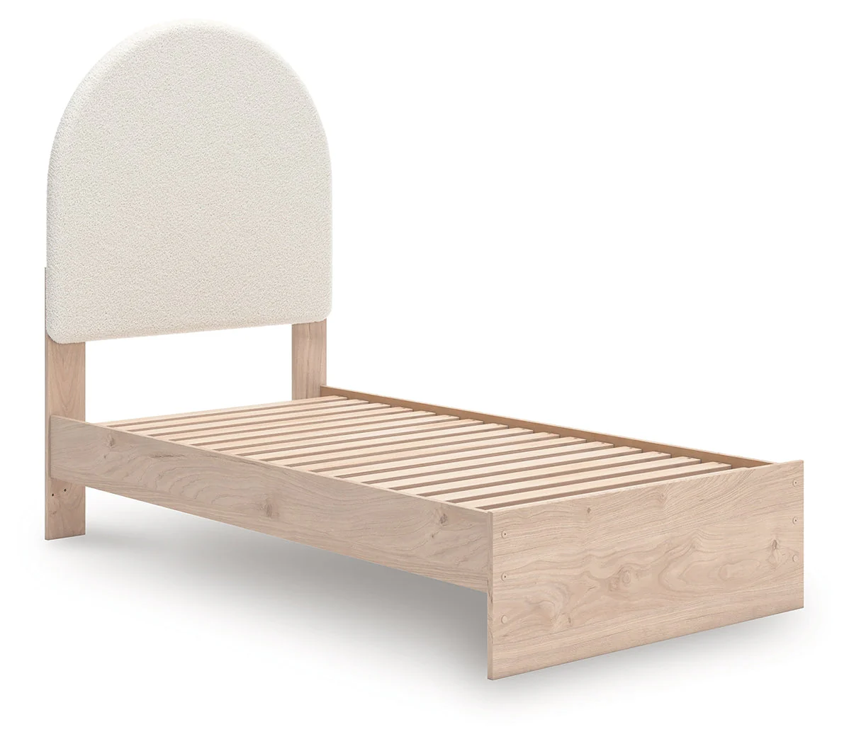 Arloster Tan/White Twin Upholstered Panel Bed (Online Special Price) - Image 4