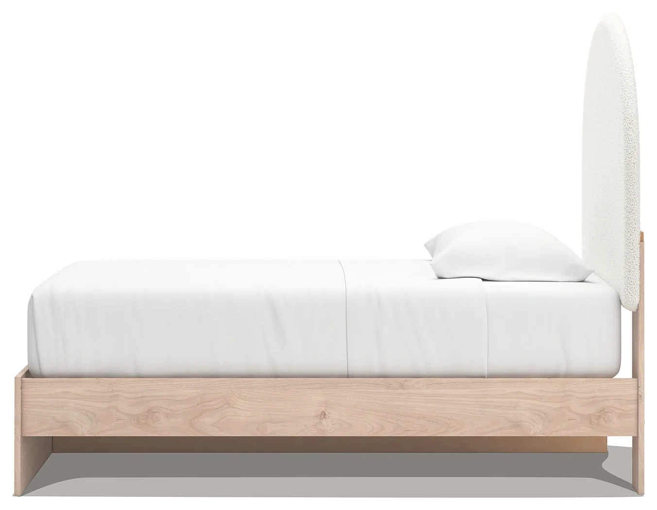 Arloster Tan/White Twin Upholstered Panel Bed with 2 Drawers Storage - Image 7