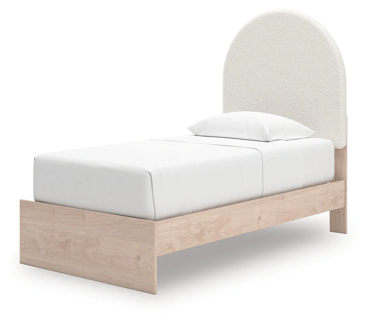 Arloster Tan/White Twin Upholstered Panel Bed with 2 Drawers Storage (Online Special Price) - Image 3