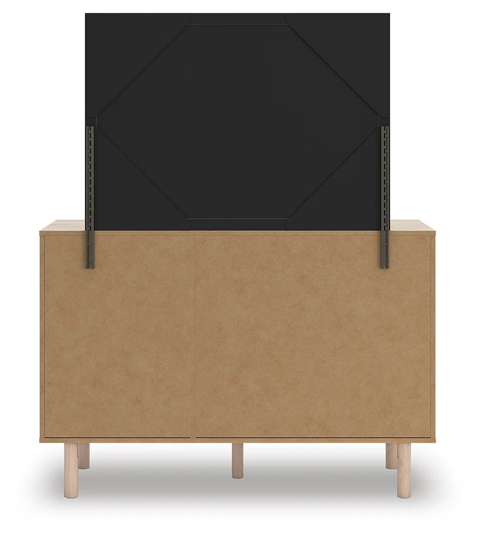 Arloster White/Tan Twin Upholstered Day Bed, Dresser and Mirror (Online Special Price) - Image 13