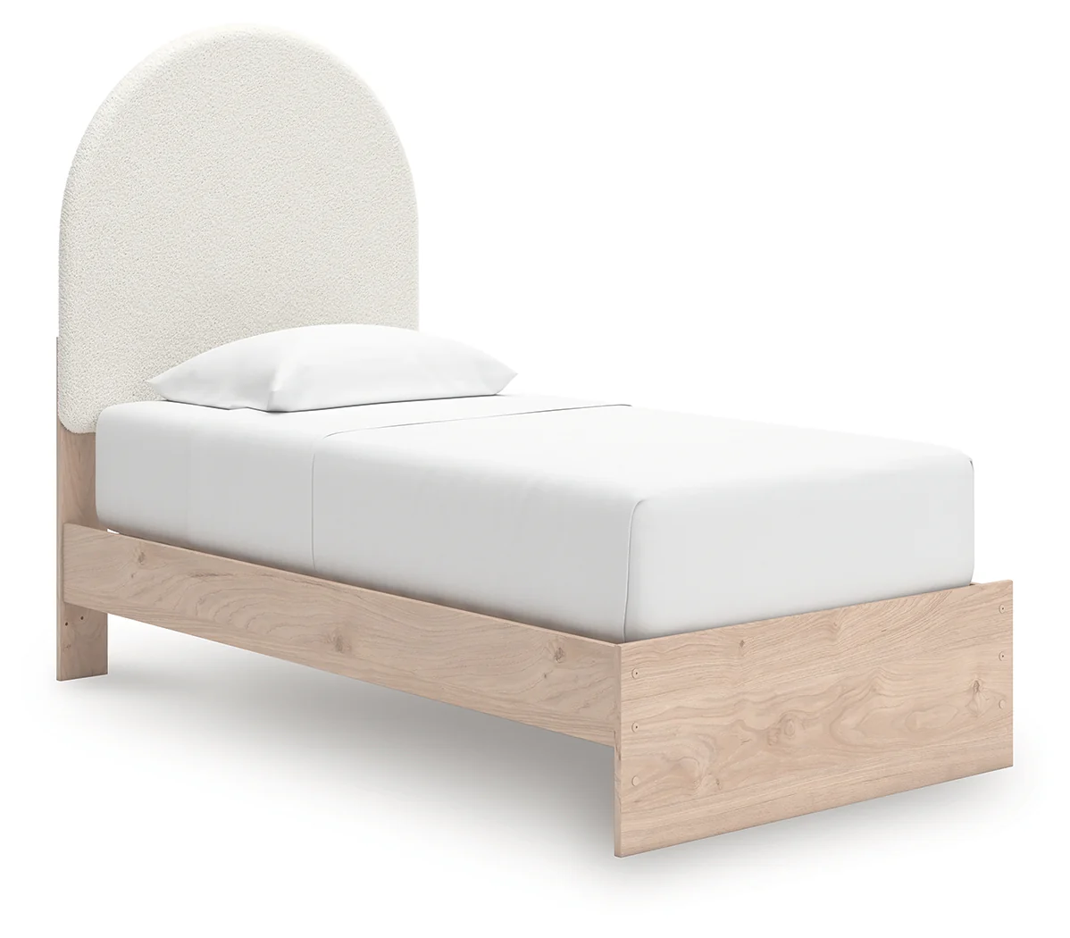 Arloster White/Tan Twin Upholstered Panel Bed, Dresser and Mirror (Online Special Price) - Image 10