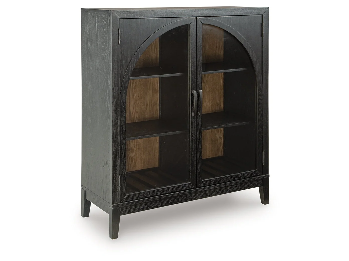 Armenleigh Black/Brown Bar Cabinet