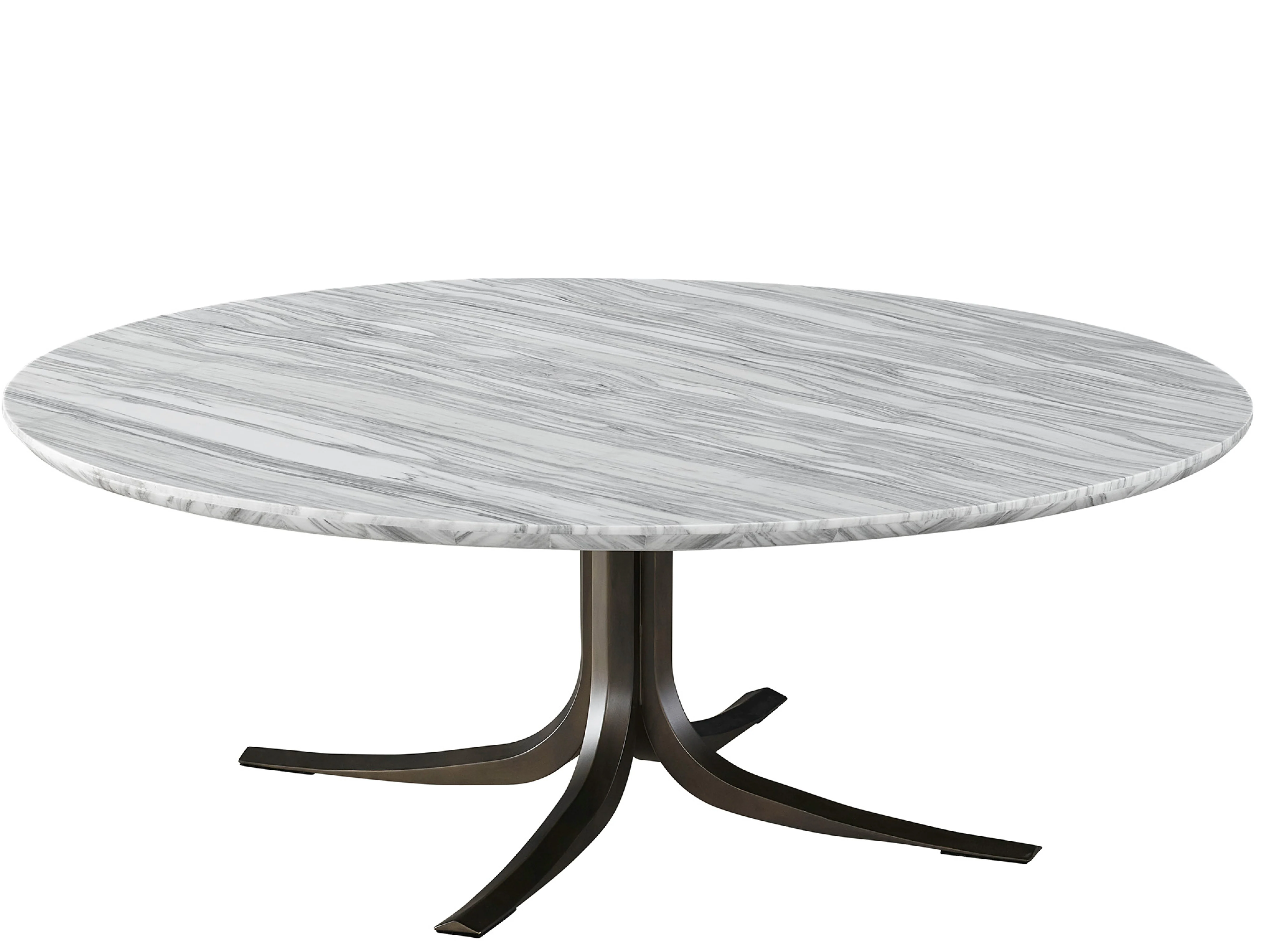 Aro Calacatta Marble/Satin Bronze Cocktail Table - Image 3