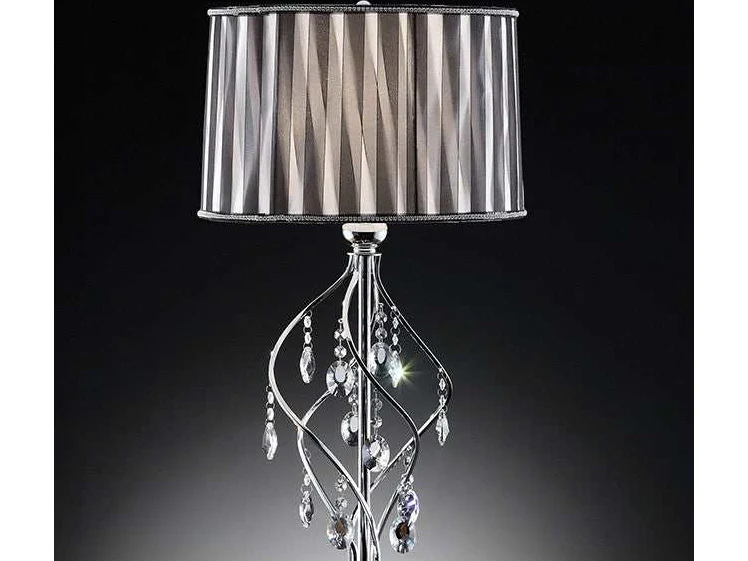 Arya Black/Chrome Table Lamp