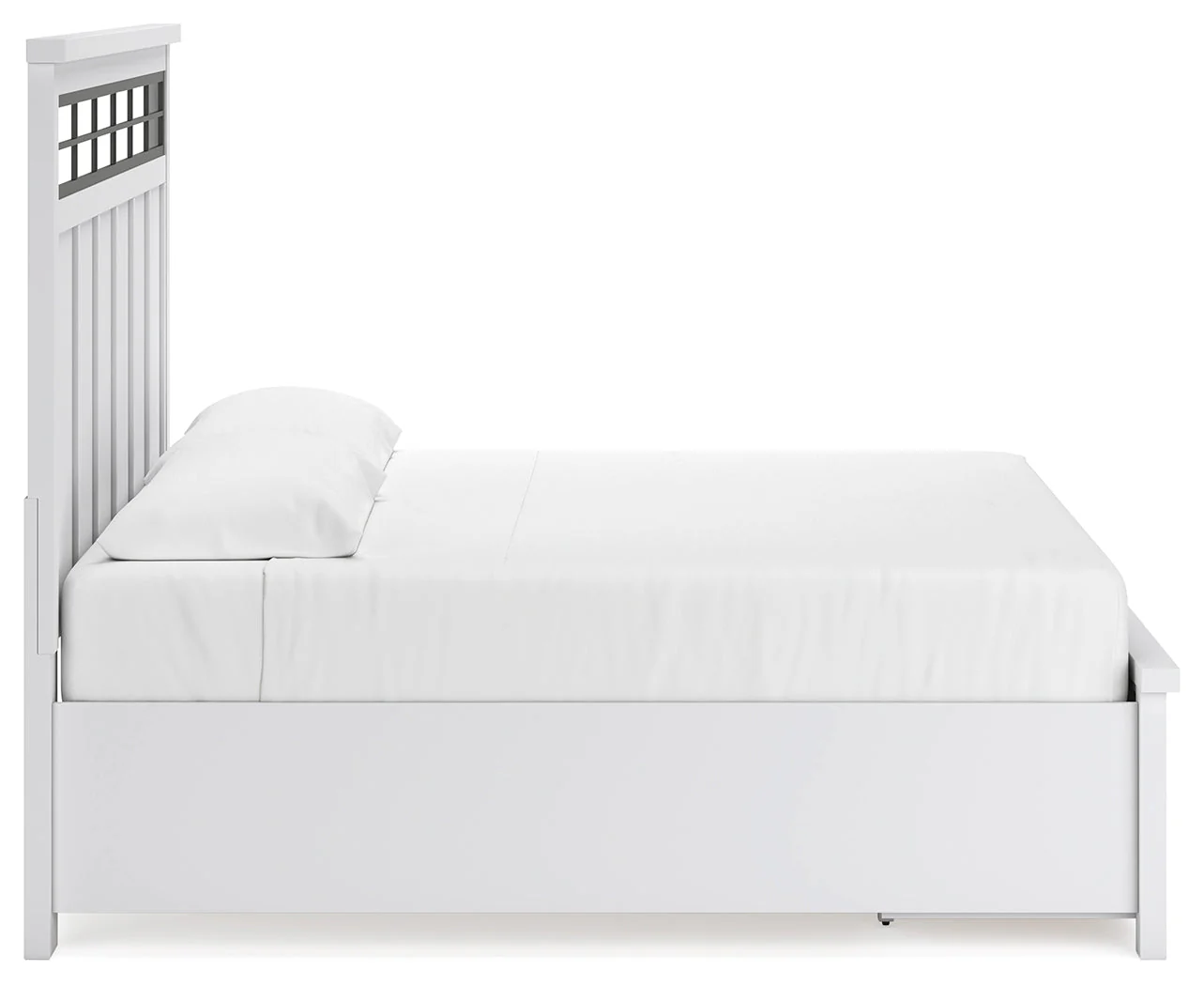 Ashbryn White/Natural King Panel Bedroom Set with Dresser, Mirror and 2 Nightstands (Online Special Price) - Image 12