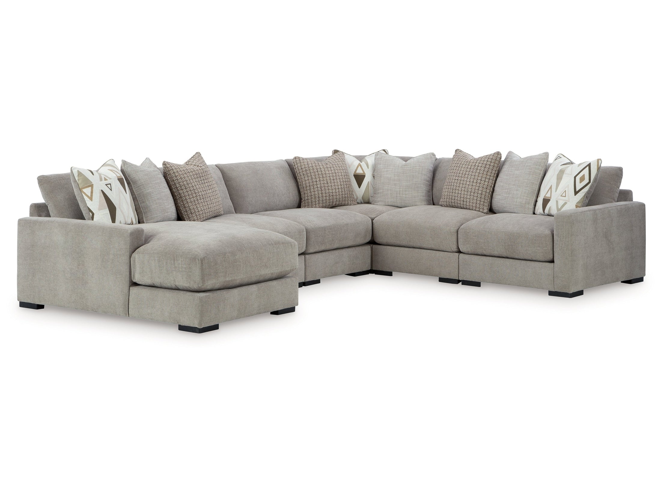 Aslan Court Flax 6-Piece Sectional with Chaise - Image 3