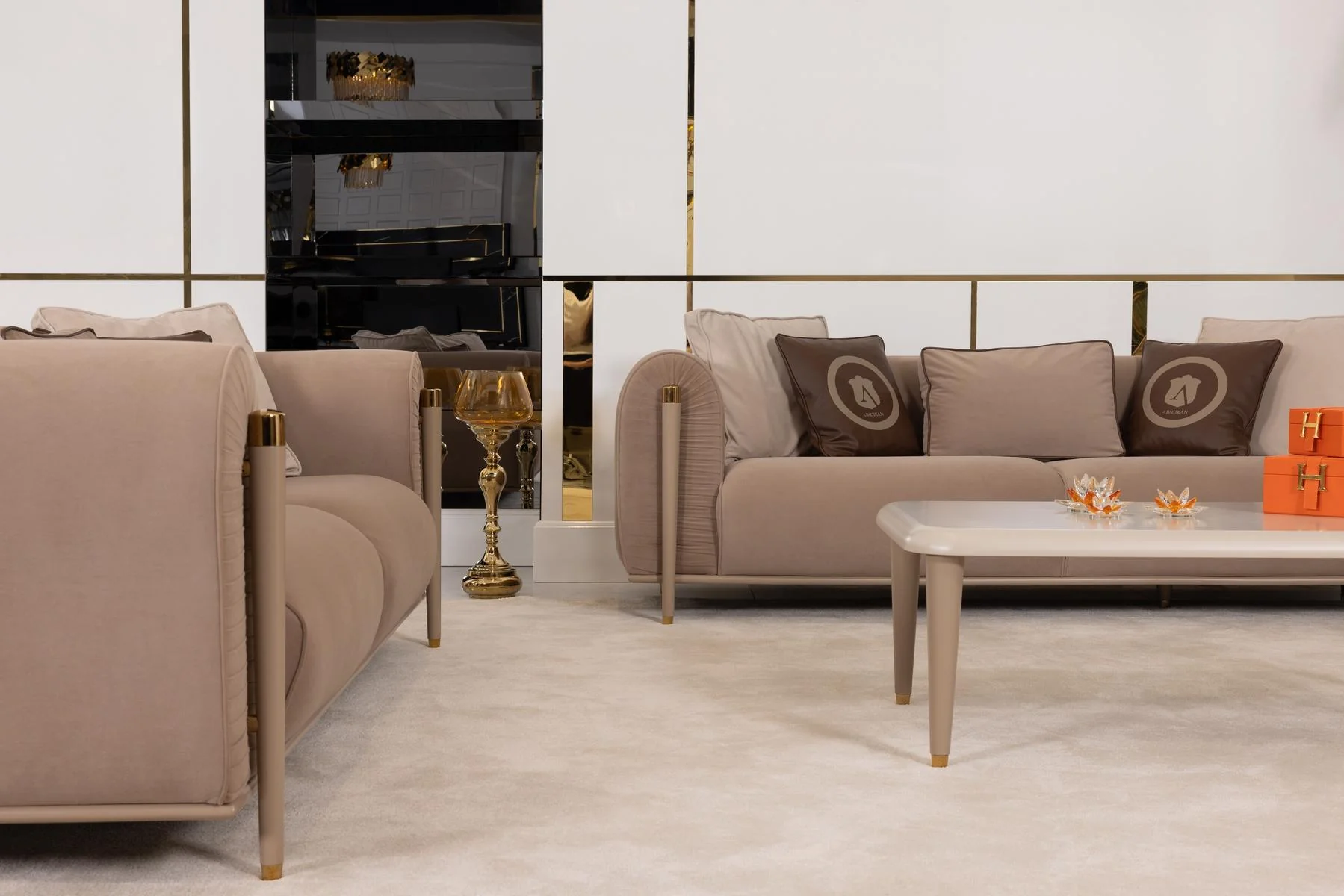 Asos Brown Sofa - Image 5