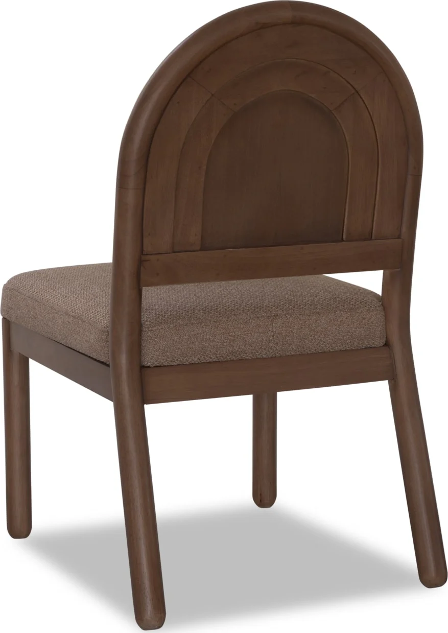 Astor Wheat Bread/Claystone Arc Back Chair (Set of 2) - Image 4
