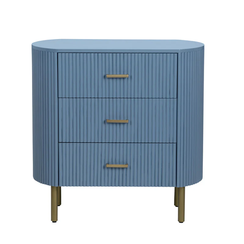 Astoria Blue Three-Drawer Chest - Image 3