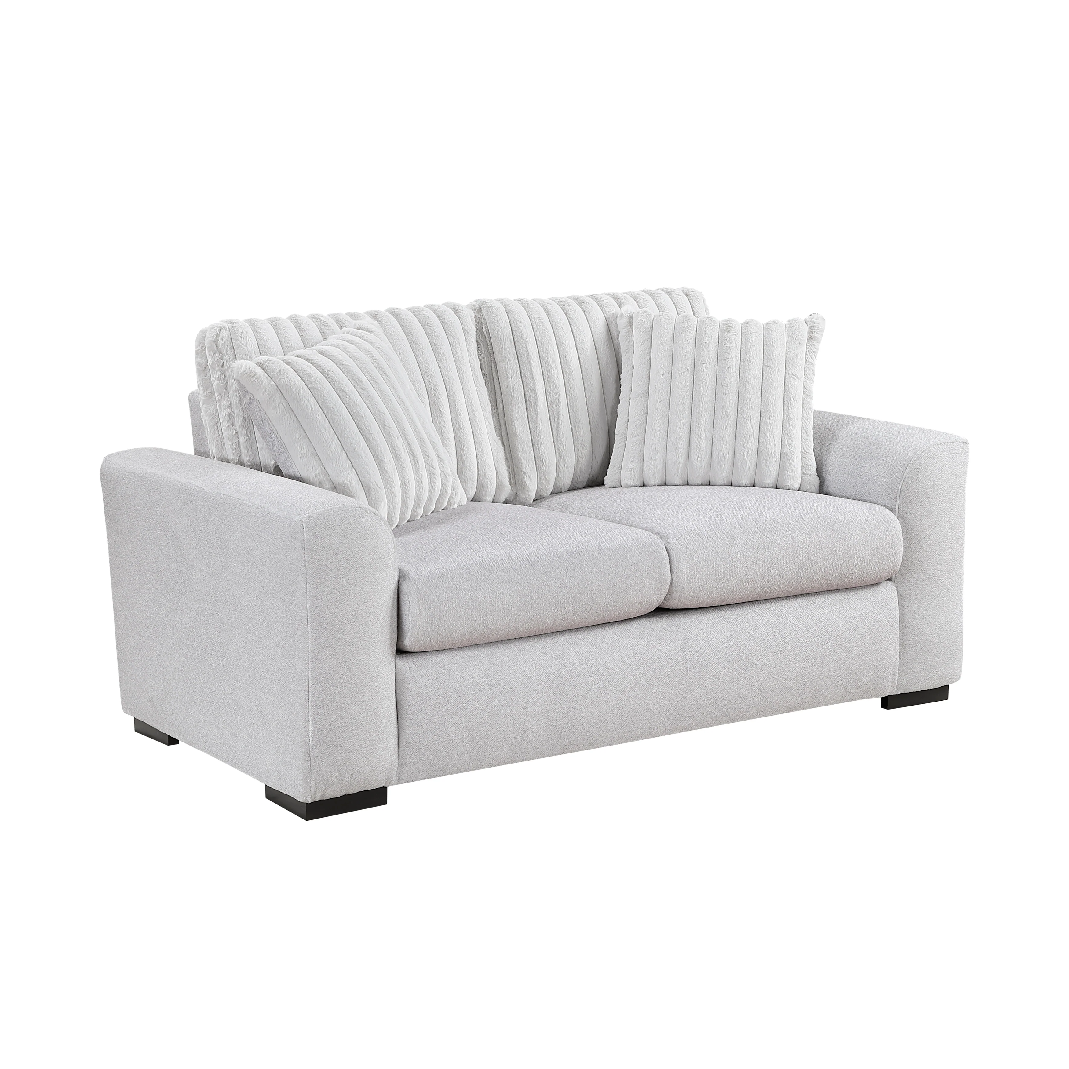 Athena Gray Loveseat - Image 2