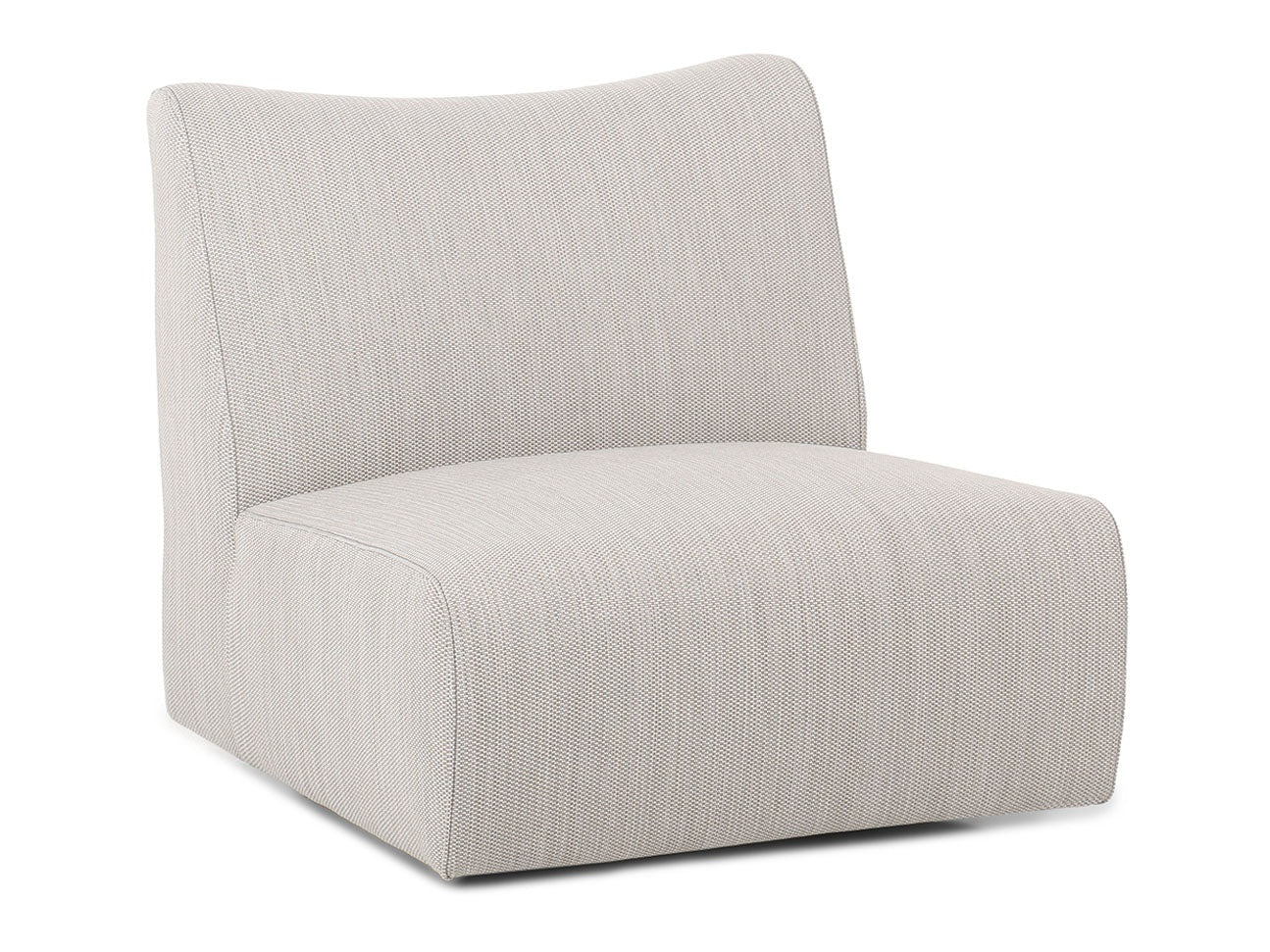 Atlas Light Gray Outdoor Swivel Accent Chair