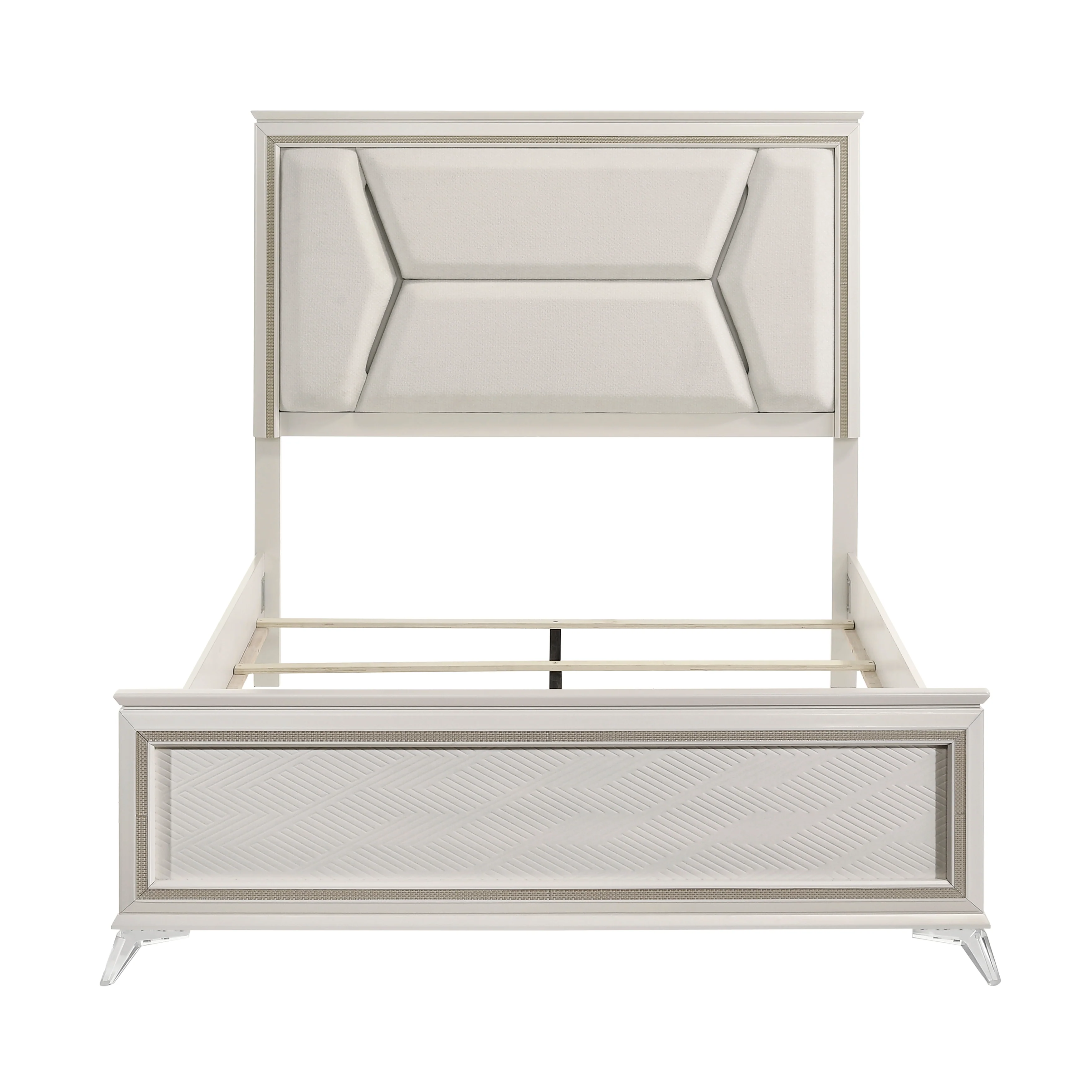 Audra White/Gold 5-Piece Queen Bedroom Set - Image 3