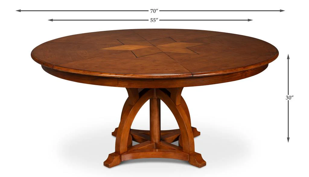 Austin Jupe Brown Medium Dining Table - Image 12