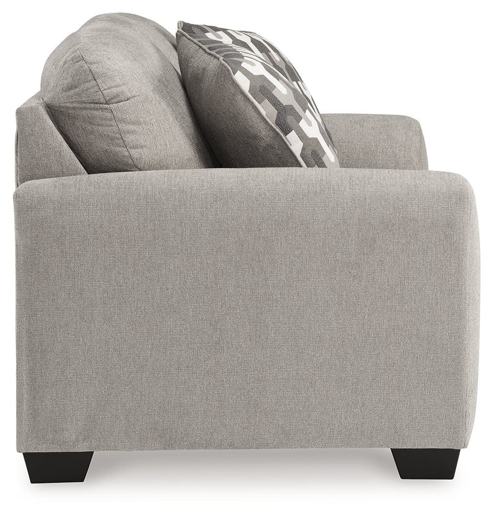 Avenal Park Flannel Sofa and 2 Loveseats - Image 4