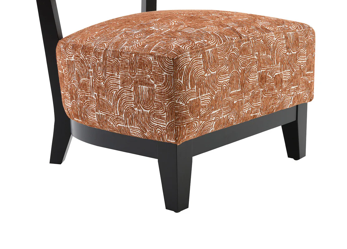 Aveni Rustic Orange Accent Chair - Image 6