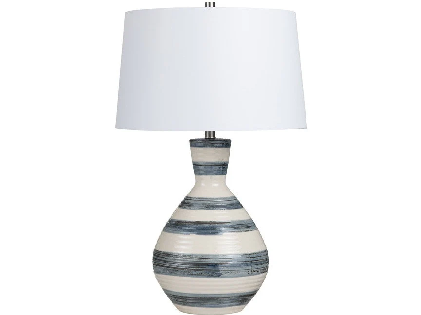 Avent Cream/Blue Table Lamp