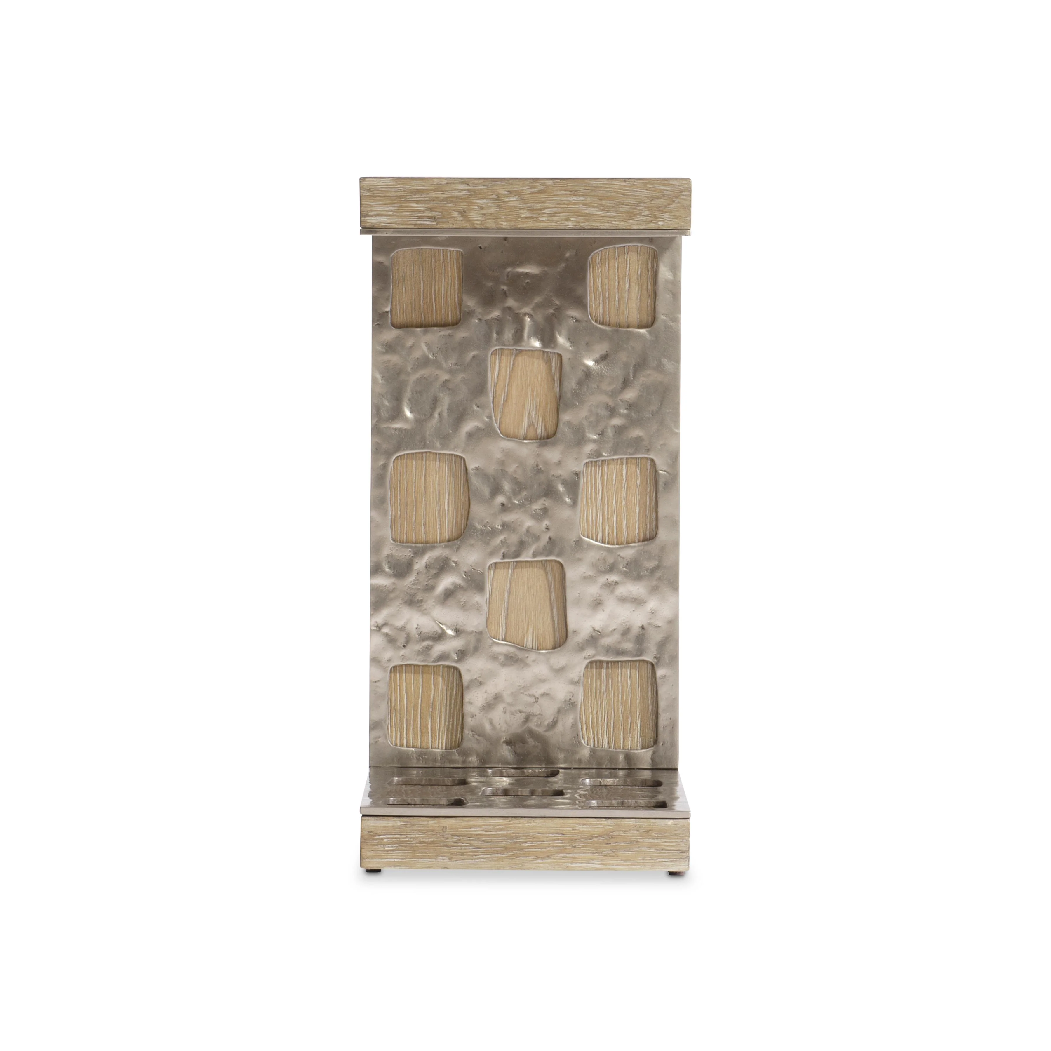 Aventura Frosted Nickel/Marcona Accent Table - Image 3
