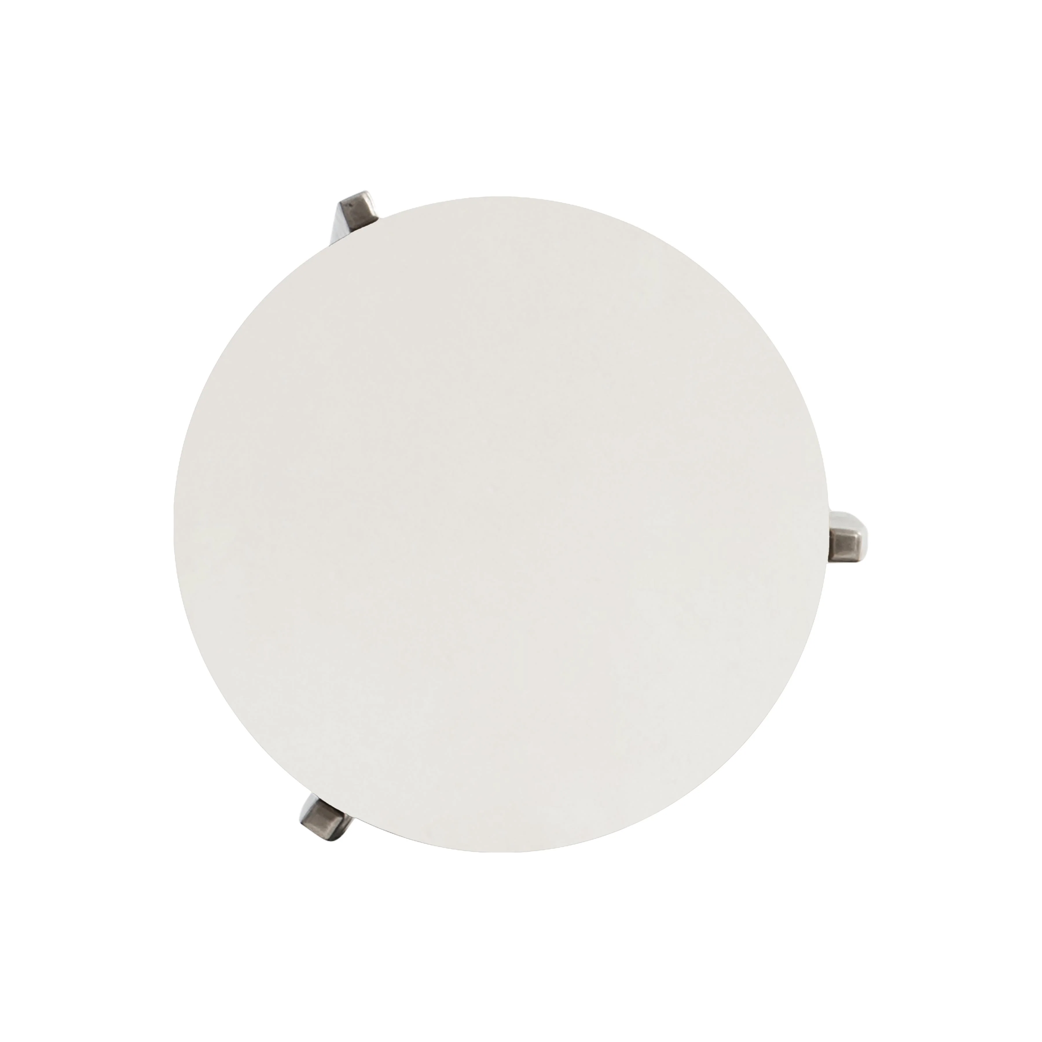 Aventura Frosted Nickel/Tusk Accent Table - Image 2
