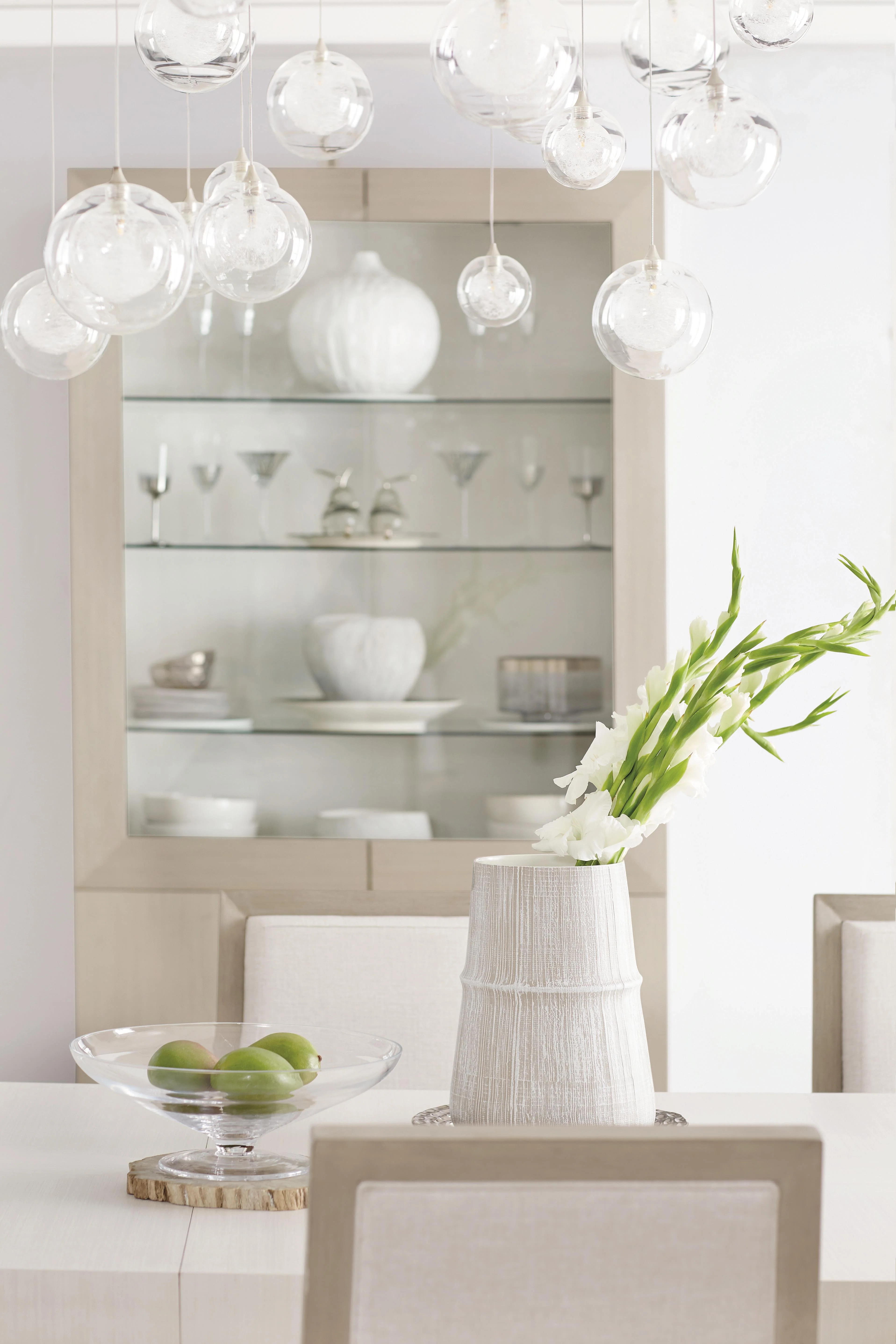Axiom Linear Grey/Linear White Rectangular Dining Table - Image 8