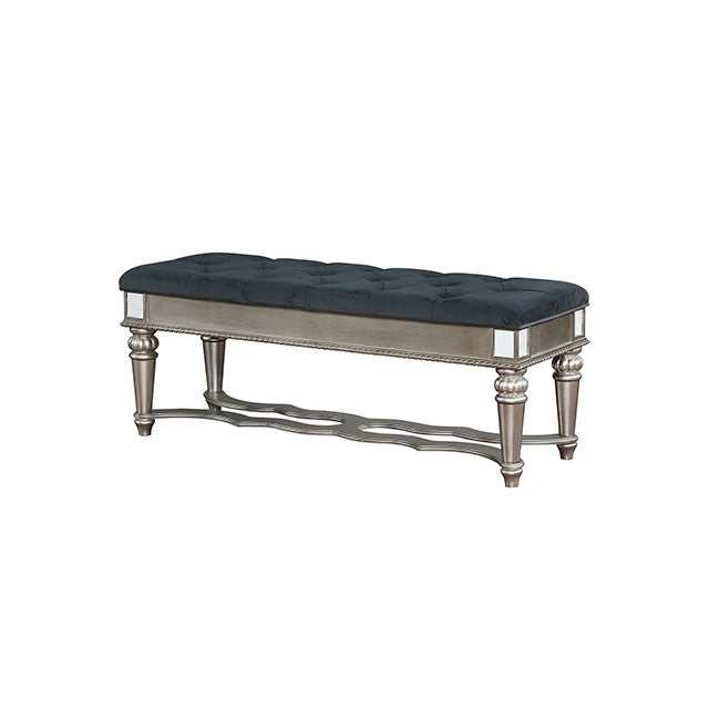 Azha Silver/Gray Bench - Image 2
