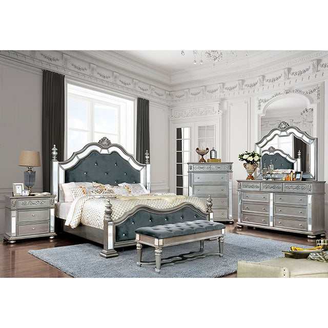 Azha Silver/Gray Bench - Image 4