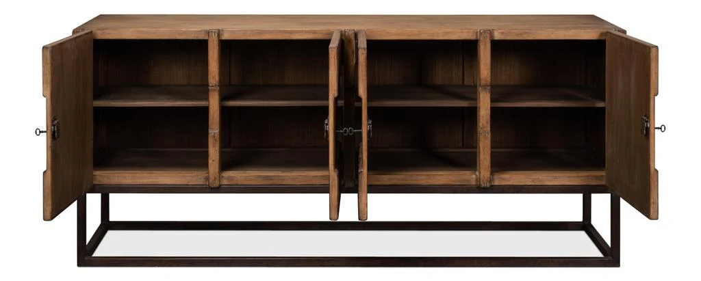 Aztec Brown Sideboard On Stand - Image 10