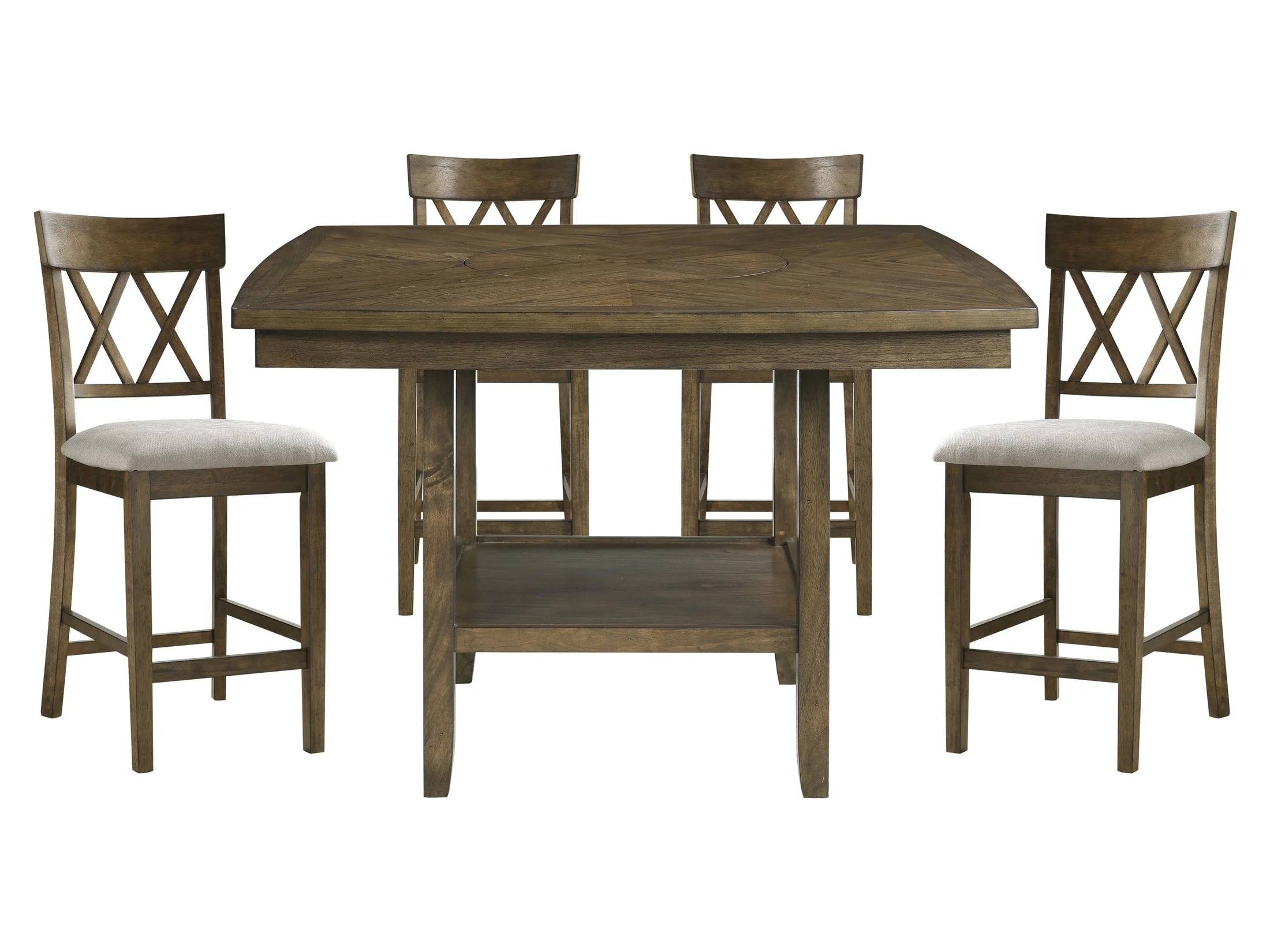 Balin Light Oak 5-piece Dinig Table Set