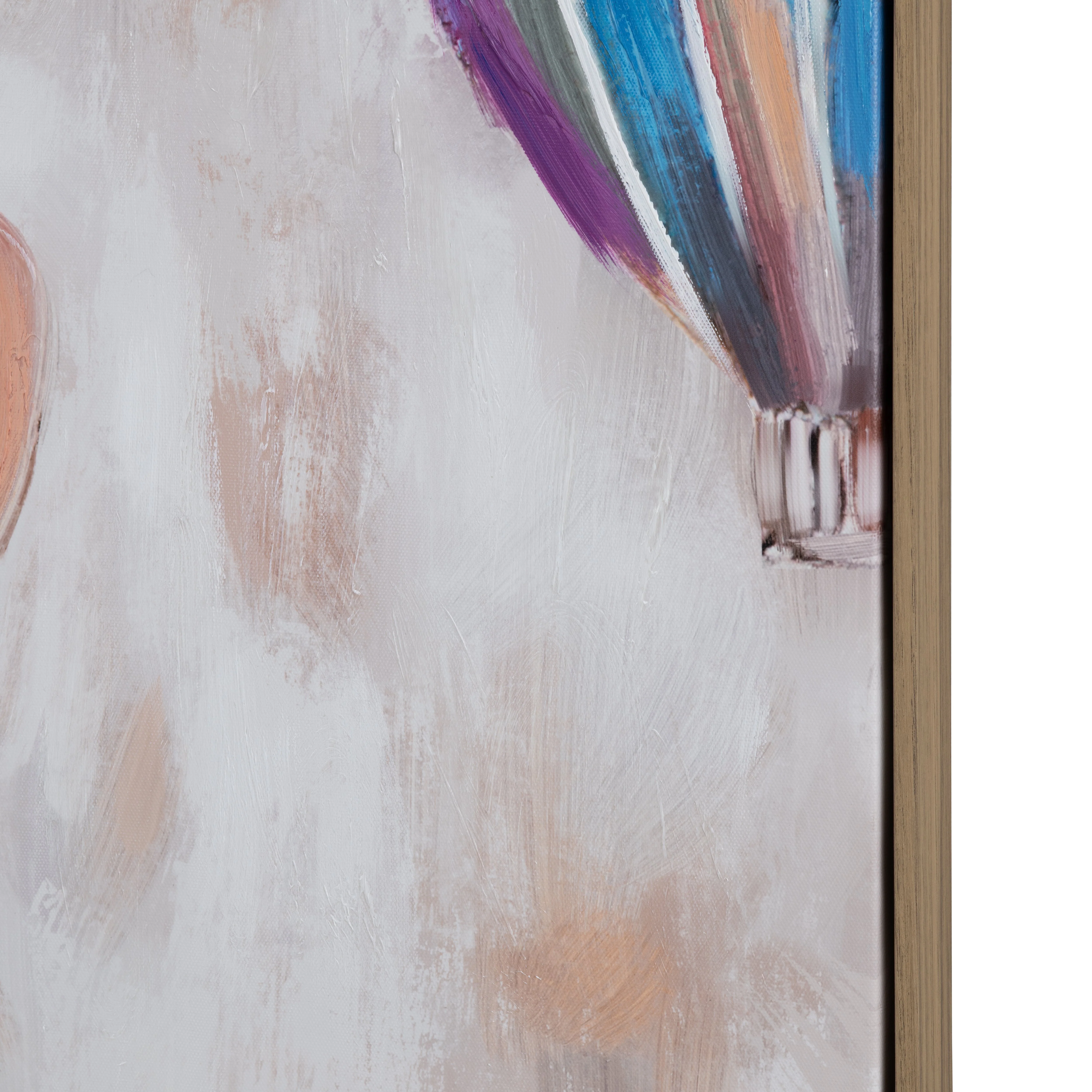 Balloons Up Blue/Orange Canvas - Image 2