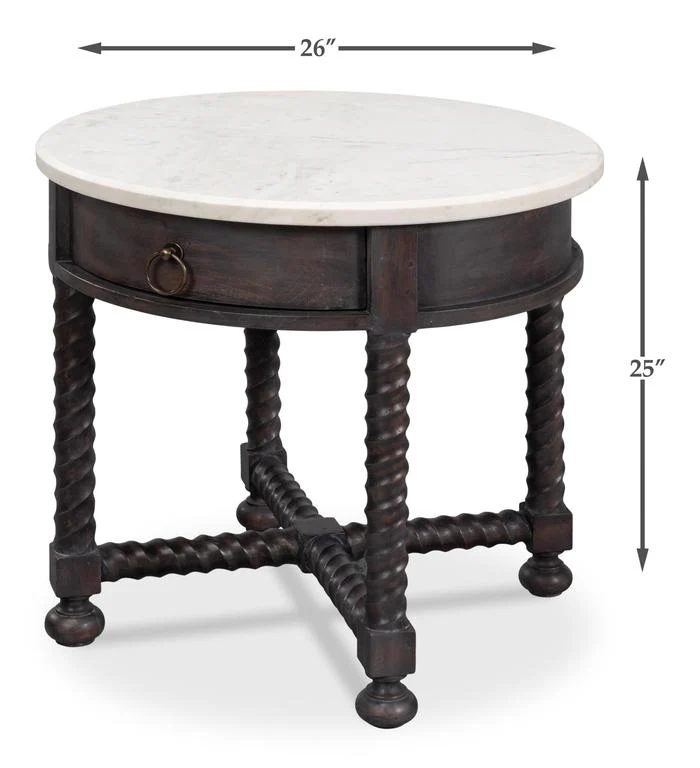 Barley Brown Side Table - Image 12