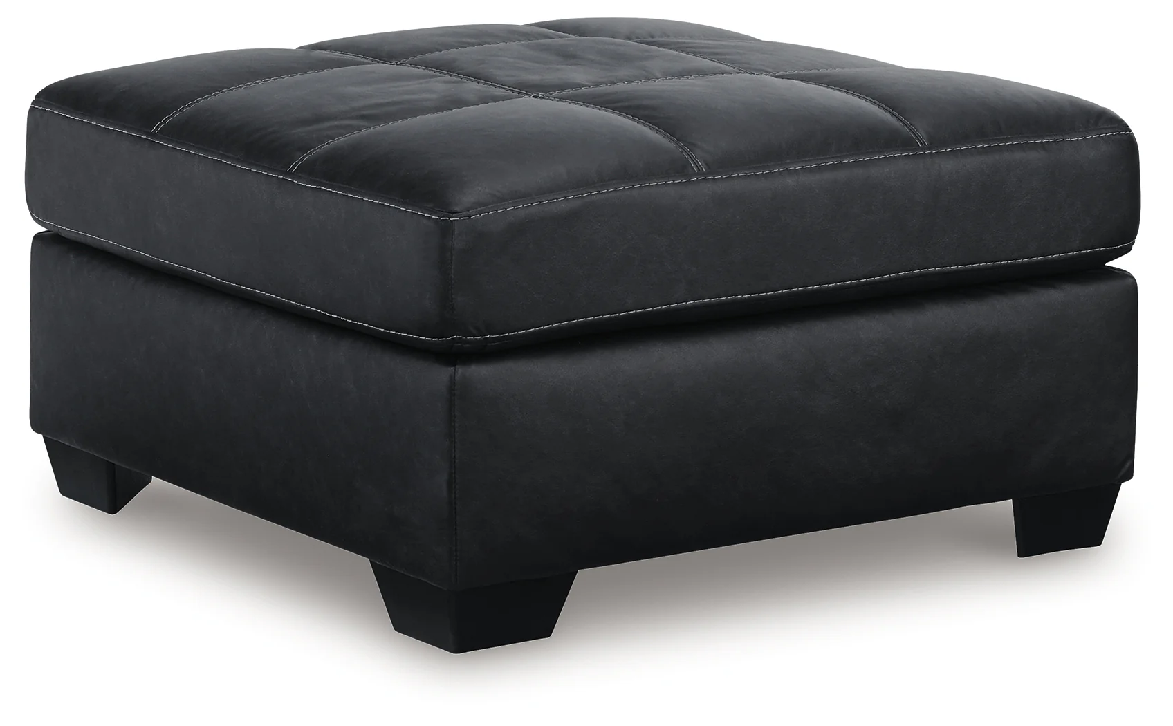 Barlin Mills Carbon Loveseat and Oversized Ottoman - Image 2