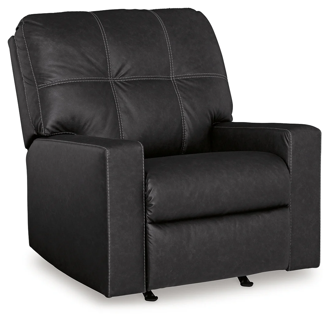 Barlin Mills Carbon Recliner and Oversized Accent Ottoman - Image 6