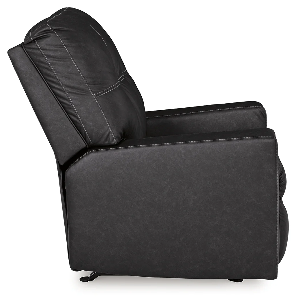 Barlin Mills Carbon Recliner and Oversized Accent Ottoman - Image 8