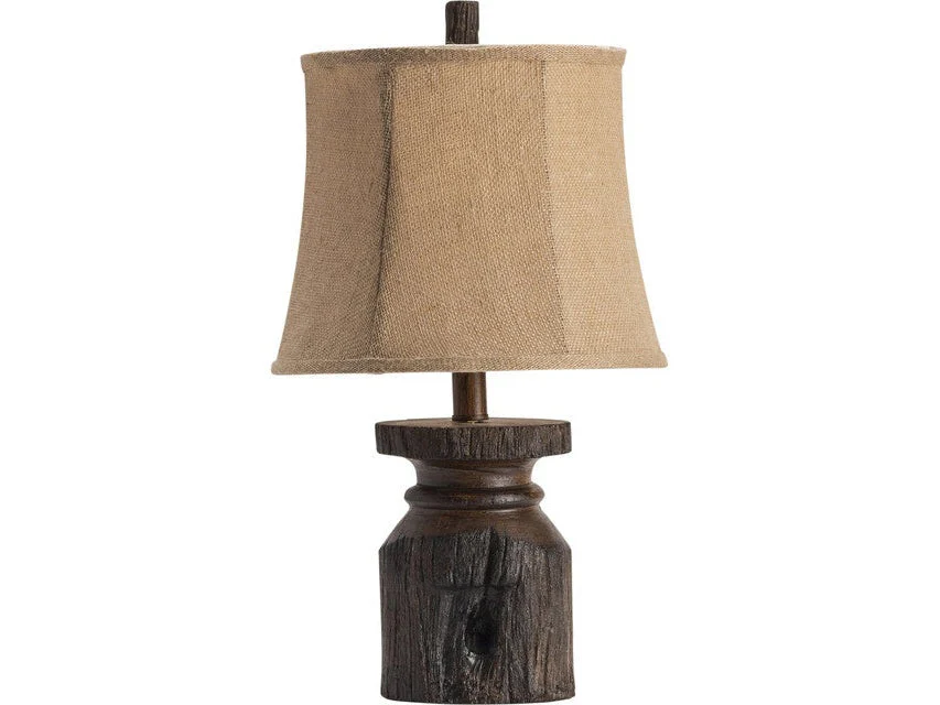 Barn Post Brown Accent Lamp (Set of 4)