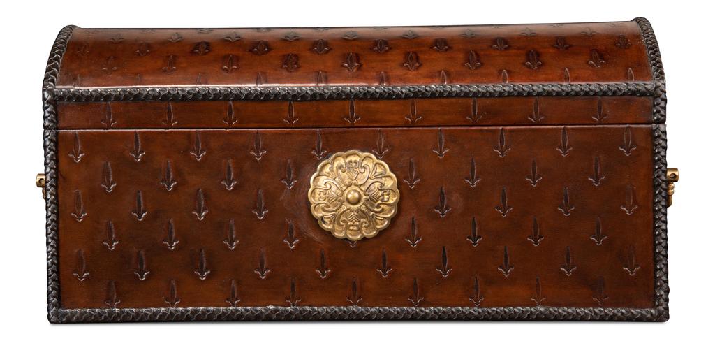 Baron's Red Leather Box - Image 4