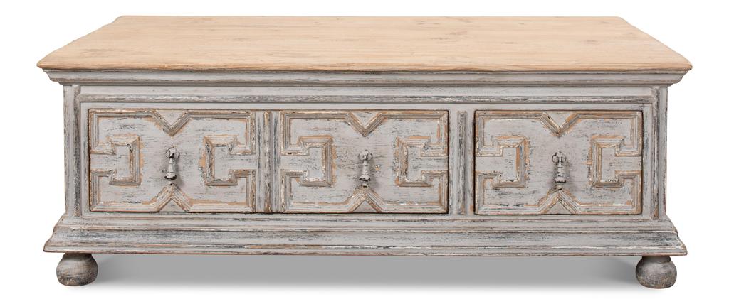 Base And Crown White Coffee Table - Image 5