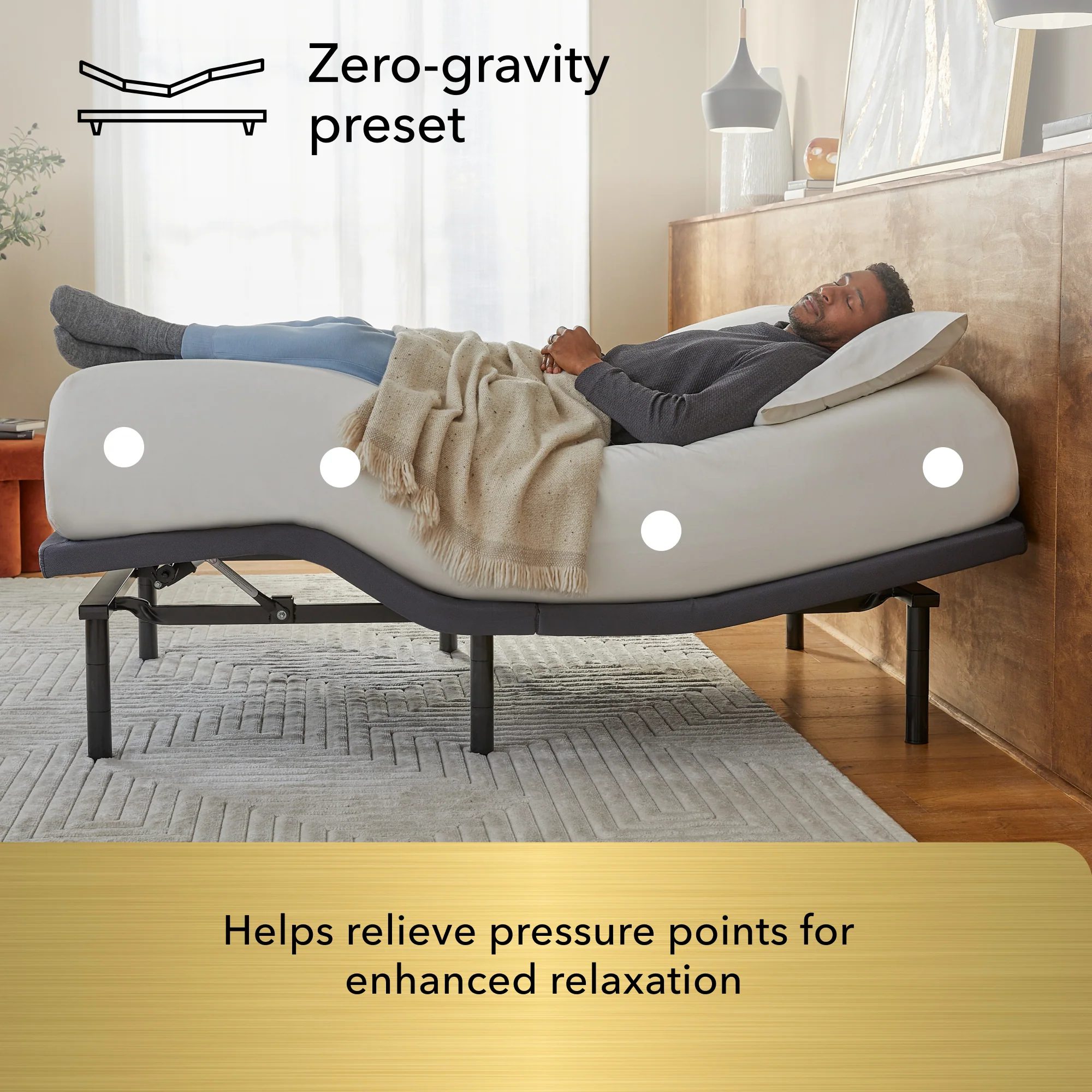 Baselogic Gold Gray Full Adjustable Base - Image 5