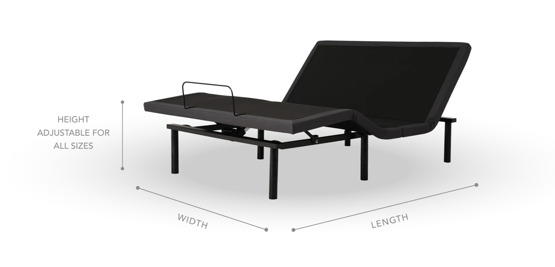 Baselogic Silver Black/Gray Twin XL Adjustable Base - Image 8