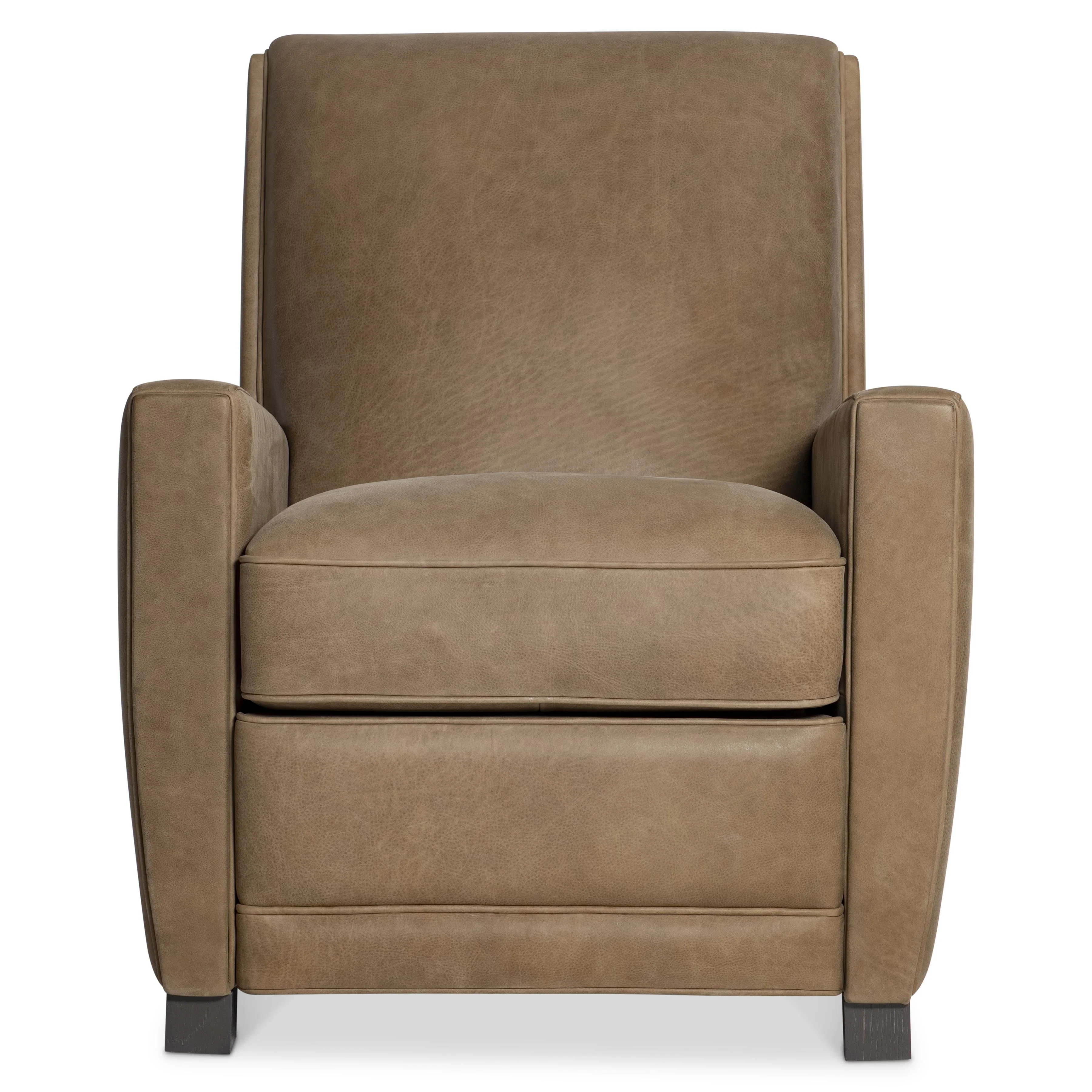 Bastille Beige/Tan Leather Recliner - Image 3