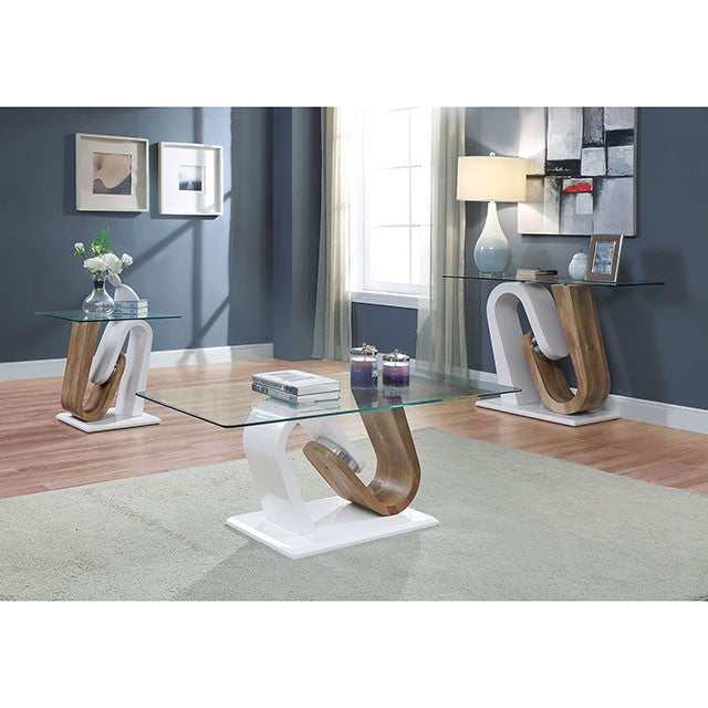 Batam White/Natural Tone End Table - Image 2