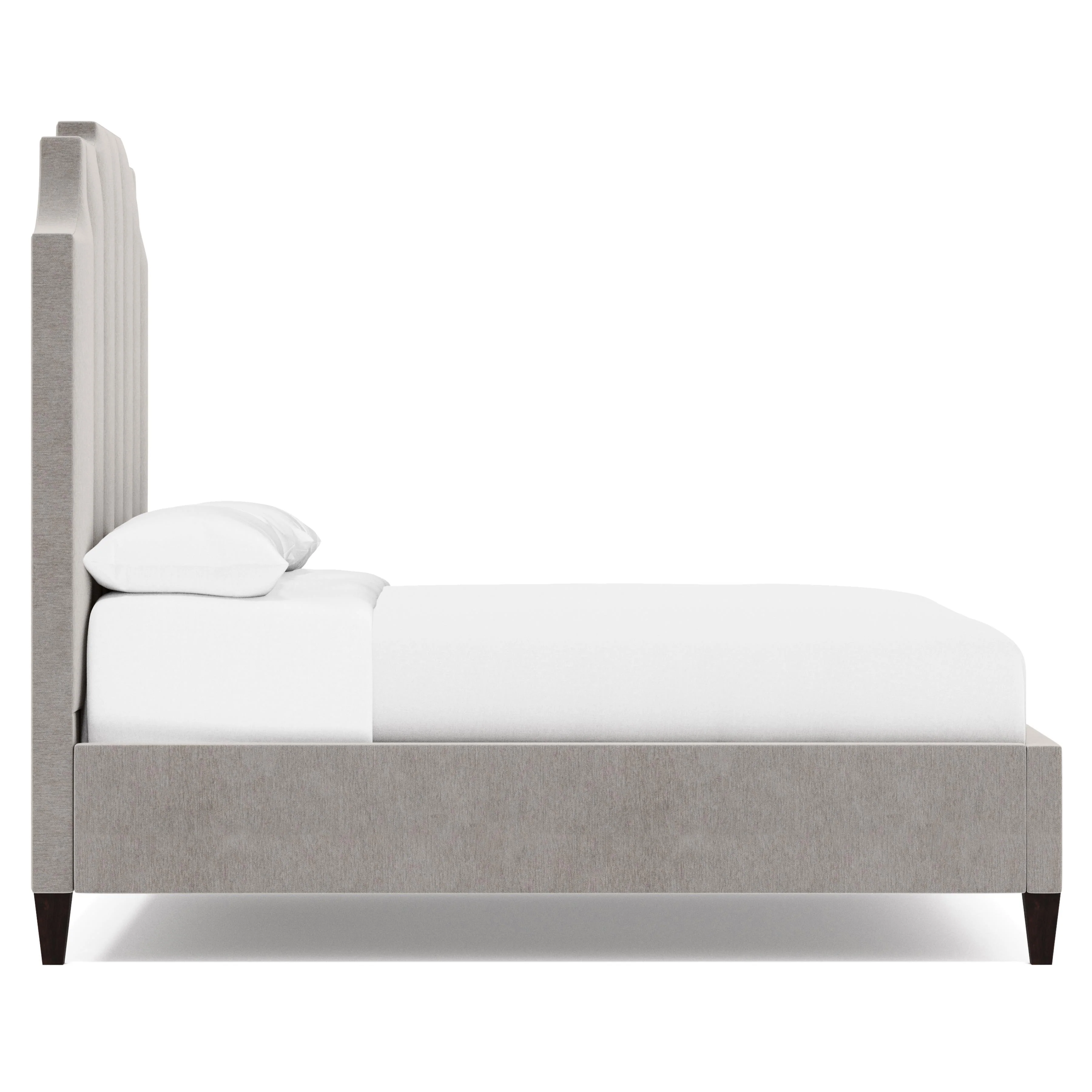 Bayonne Grey Fabric Queen Panel Bed - Image 3