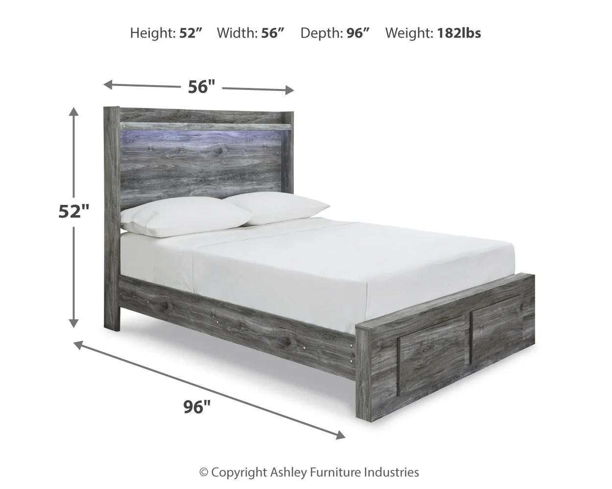 Baystorm Gray Full Storage Bed, Chest and Nightstand - Image 8